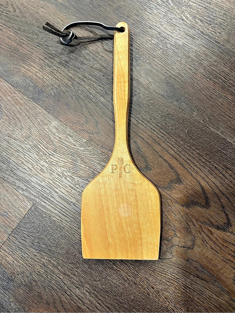 Pampered Chef Wooden Grill Scraper Brown